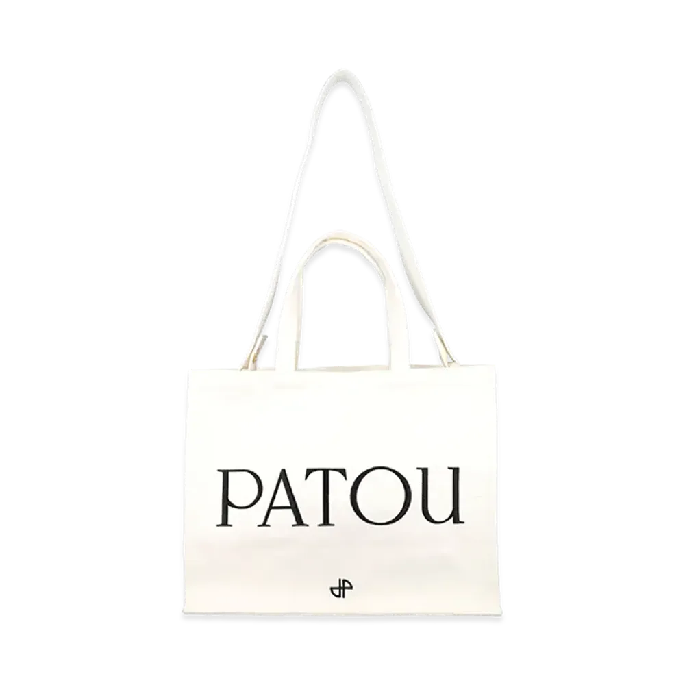 PATOU Women's Cotton Tote Bag "White"