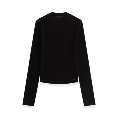 Kith Women's Mulberry IV Boucle Long Sleeve "Black"