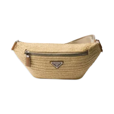 PRADA Crochet Belt Bag "Natural"