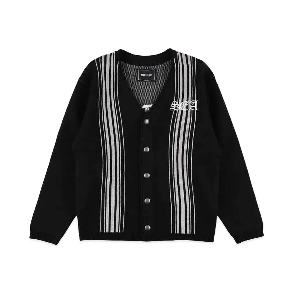 WIND AND SEA Center Line Cardigan "Black"