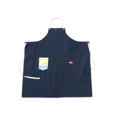 COOKMAN Long Apron Denim "Navy/Denim"
