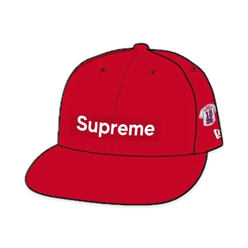 Supreme Jerseys Box Logo New Era "Red"