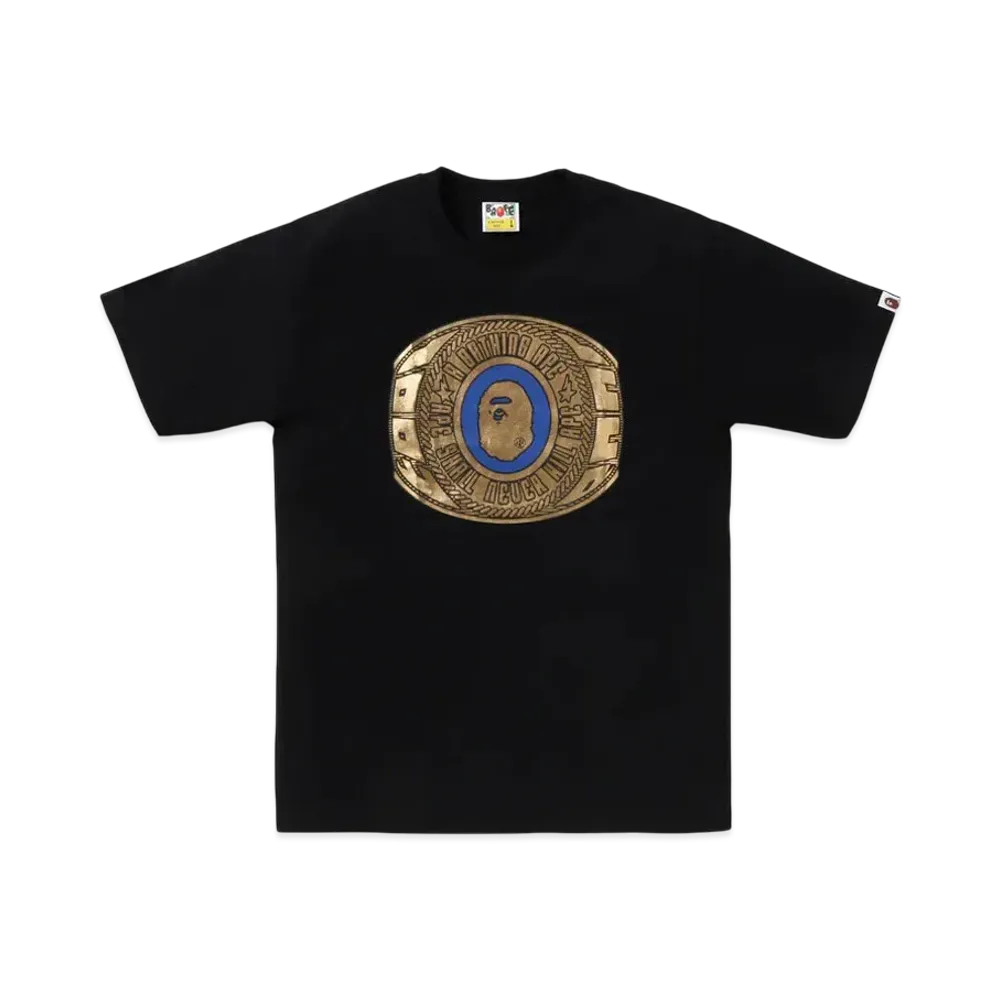 A BATHING APE Foil College Ring Tee BAPEC Special Preorder "Black"