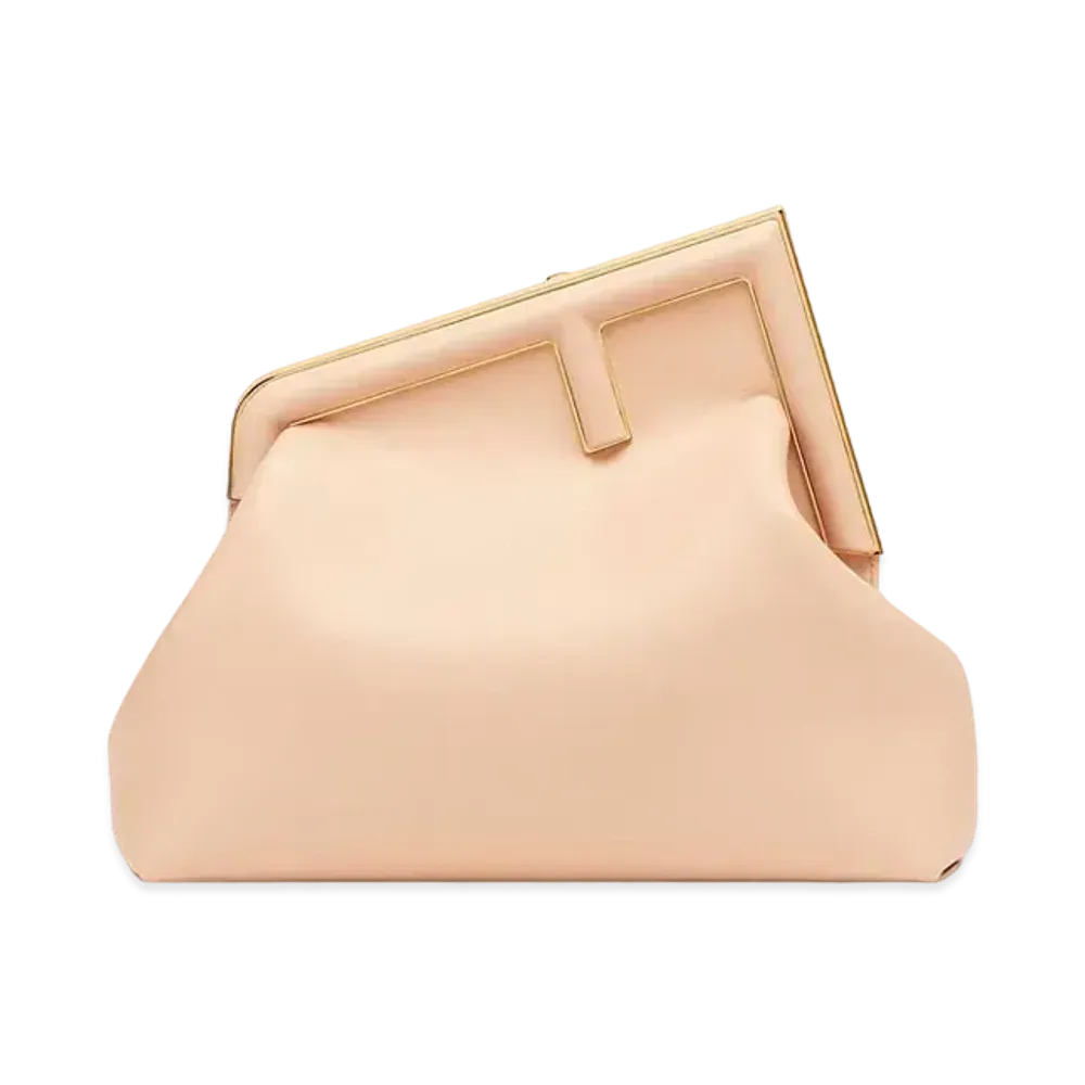 FENDI First Medium Leather Bag "Pink"