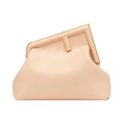 FENDI First Medium Leather Bag "Pink"