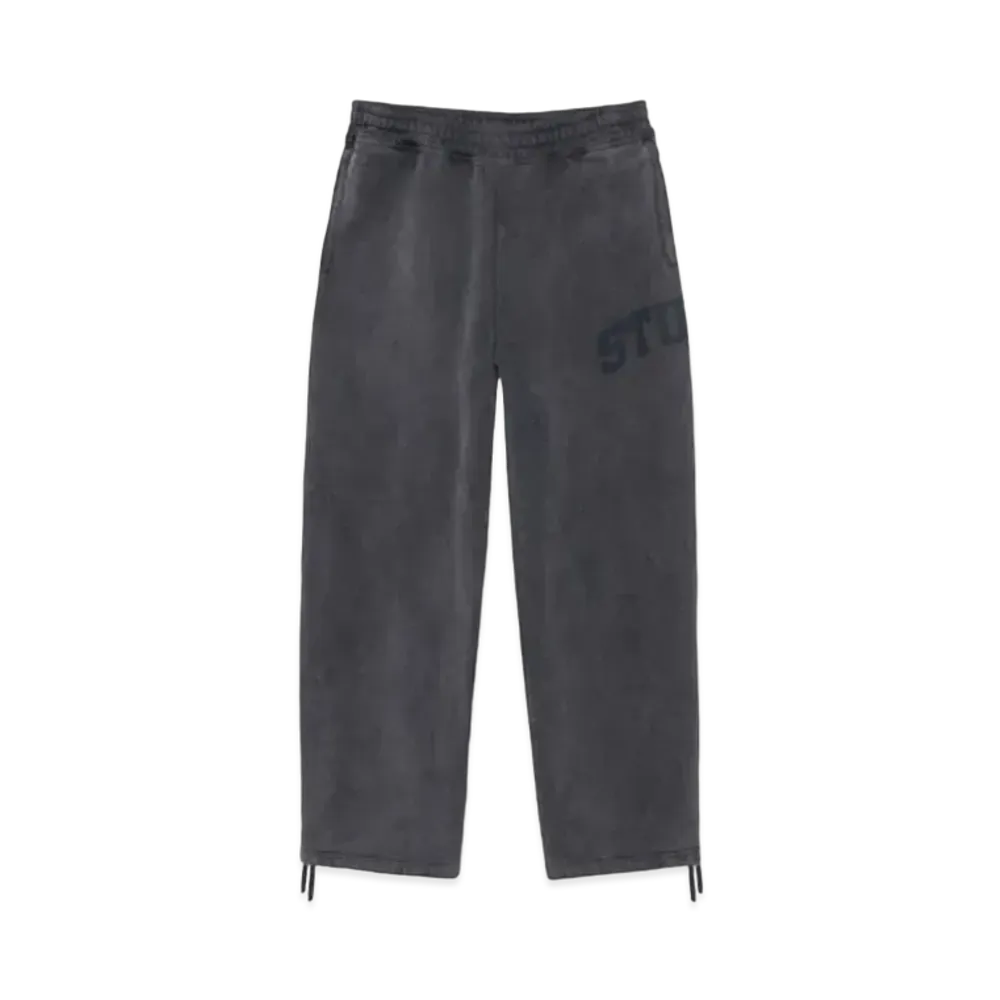 Stussy Faded Graphic Fleece Pant "Washed Black"