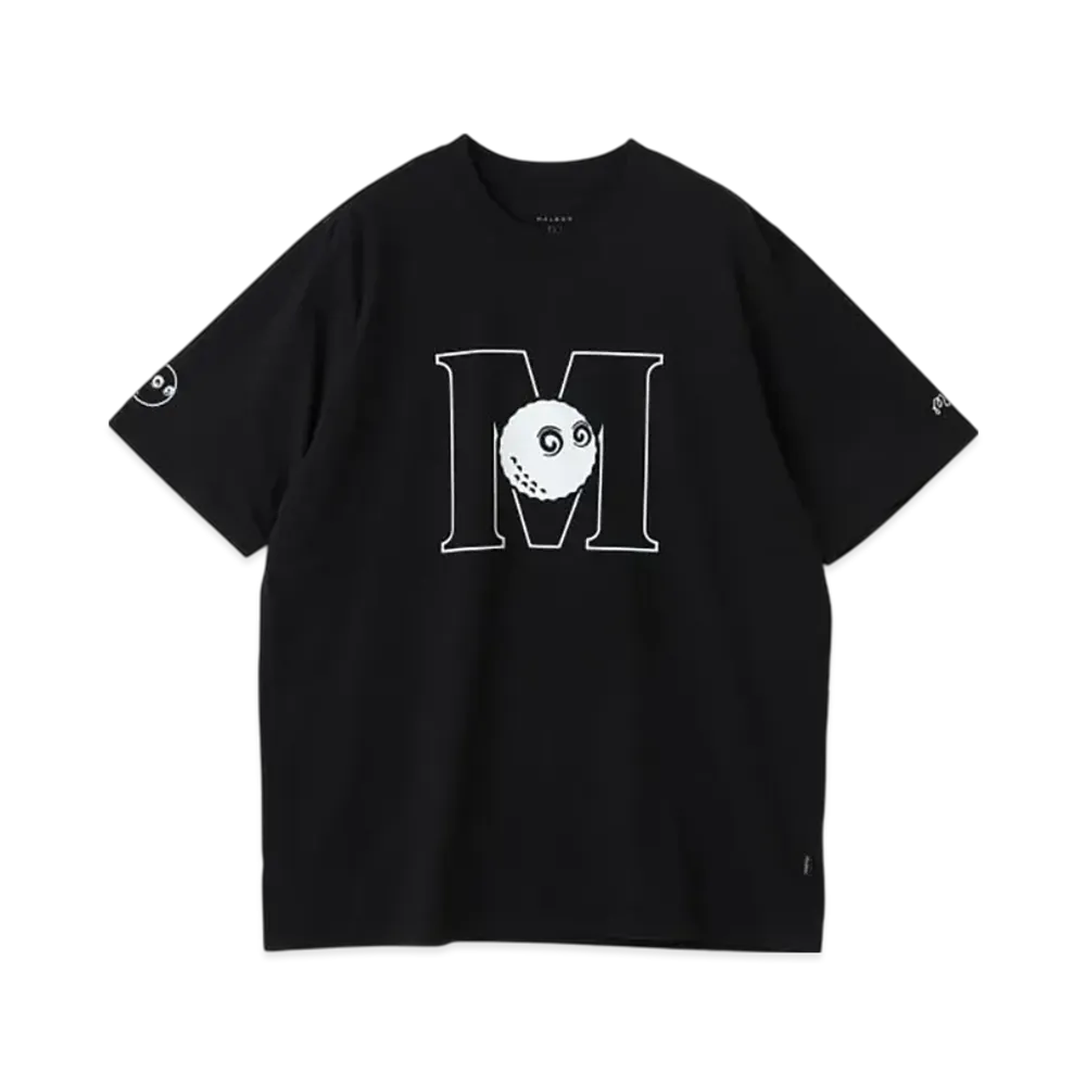 BEAMS x MALBON GOLF Exclusive M Logo Cotton T-Shirt "Black"