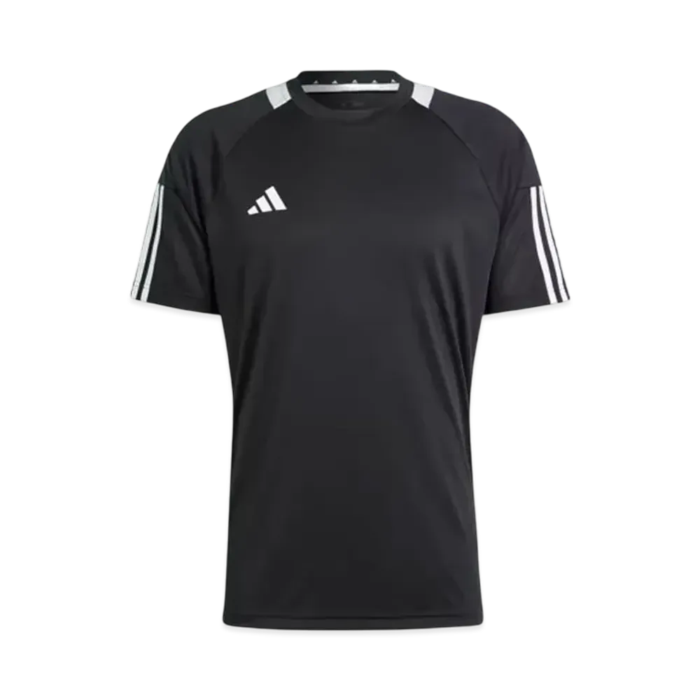 adidas Sereno Aeroready Three Stripes Short Sleeve T-Shirt "Black/White"