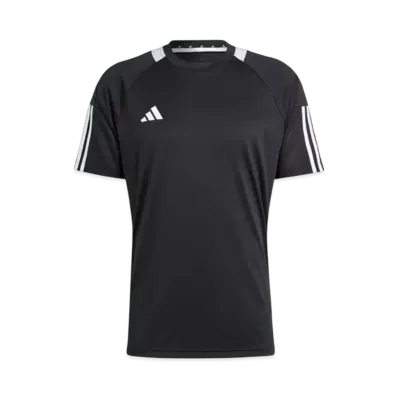 adidas Sereno Aeroready Three Stripes Short Sleeve T-Shirt "Black/White"
