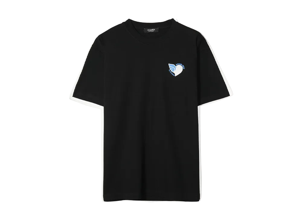 Arcade REX by ChroNoiR \ Angel Heart by Kanae S/S T-shirt "BLACK"