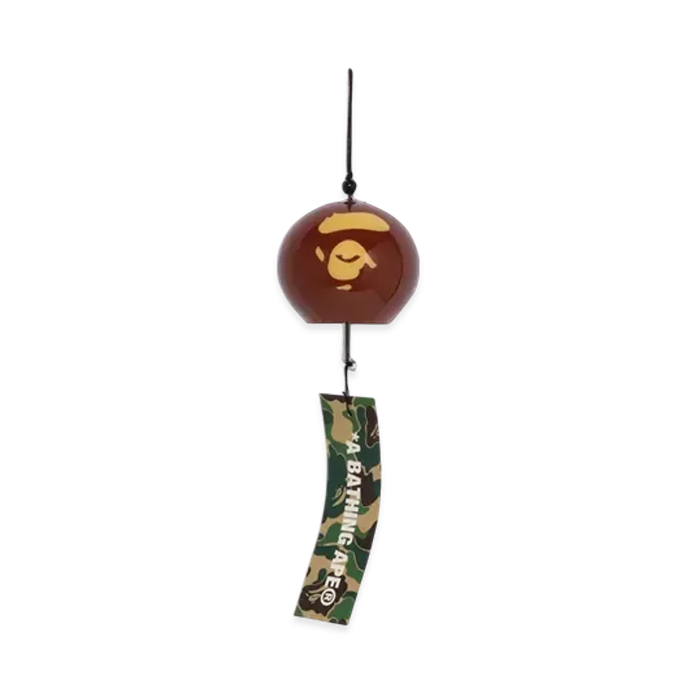 A BATHING APE Ape Face Japanese Wind Chime "Brown"