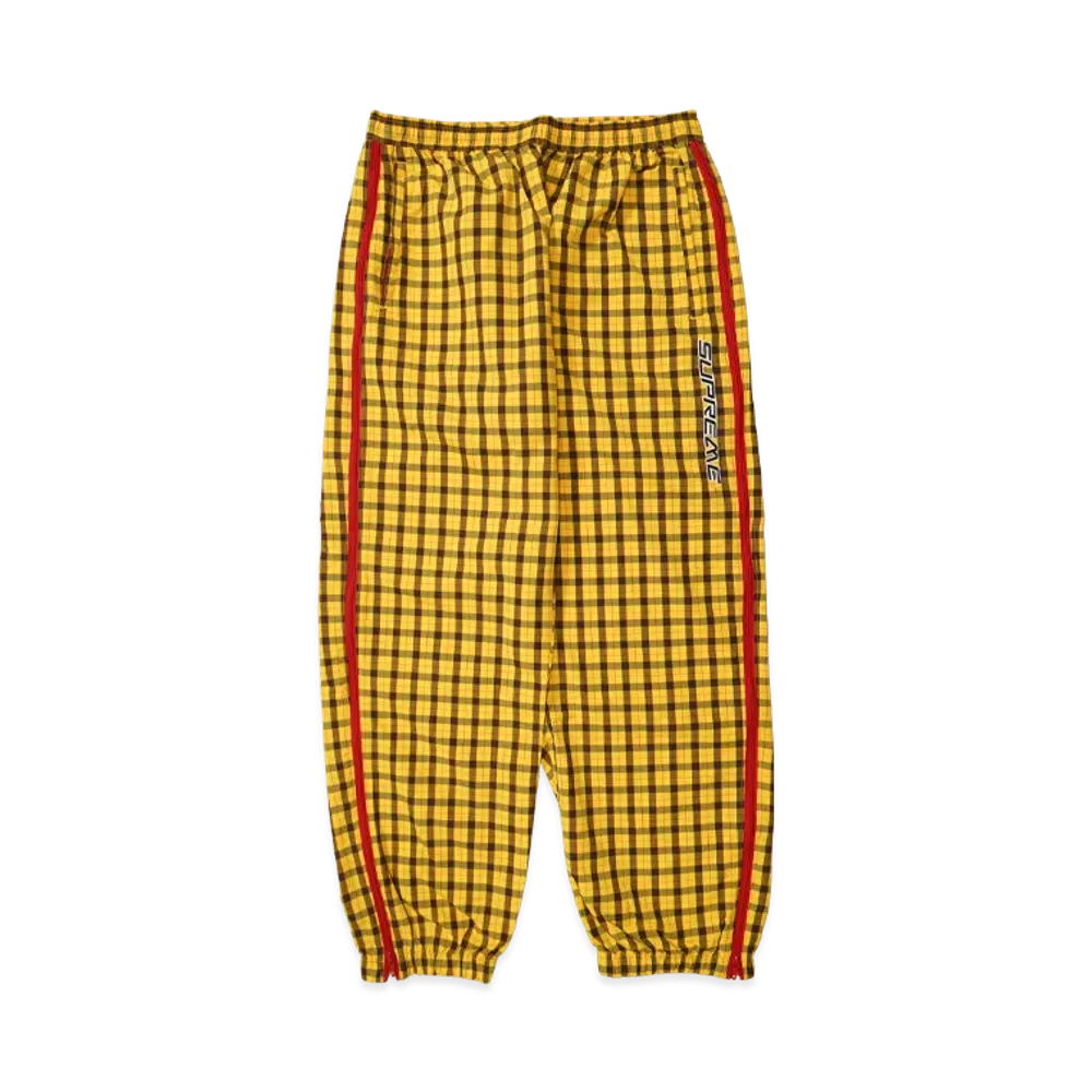 Supreme Plaid Warm Up Pant "Yellow"