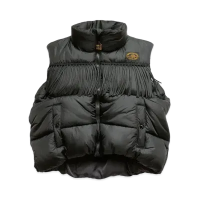 KAPITAL NYLON FRINGER BURGER KEEL VEST "Black"