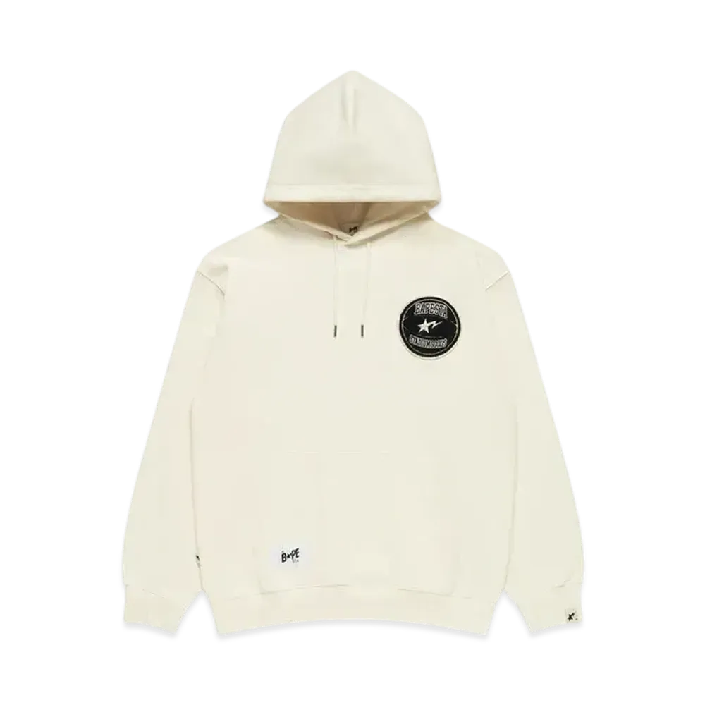 A BATHING APE x Stadium Goods Fleece Pullover Hoodie "Ivory"