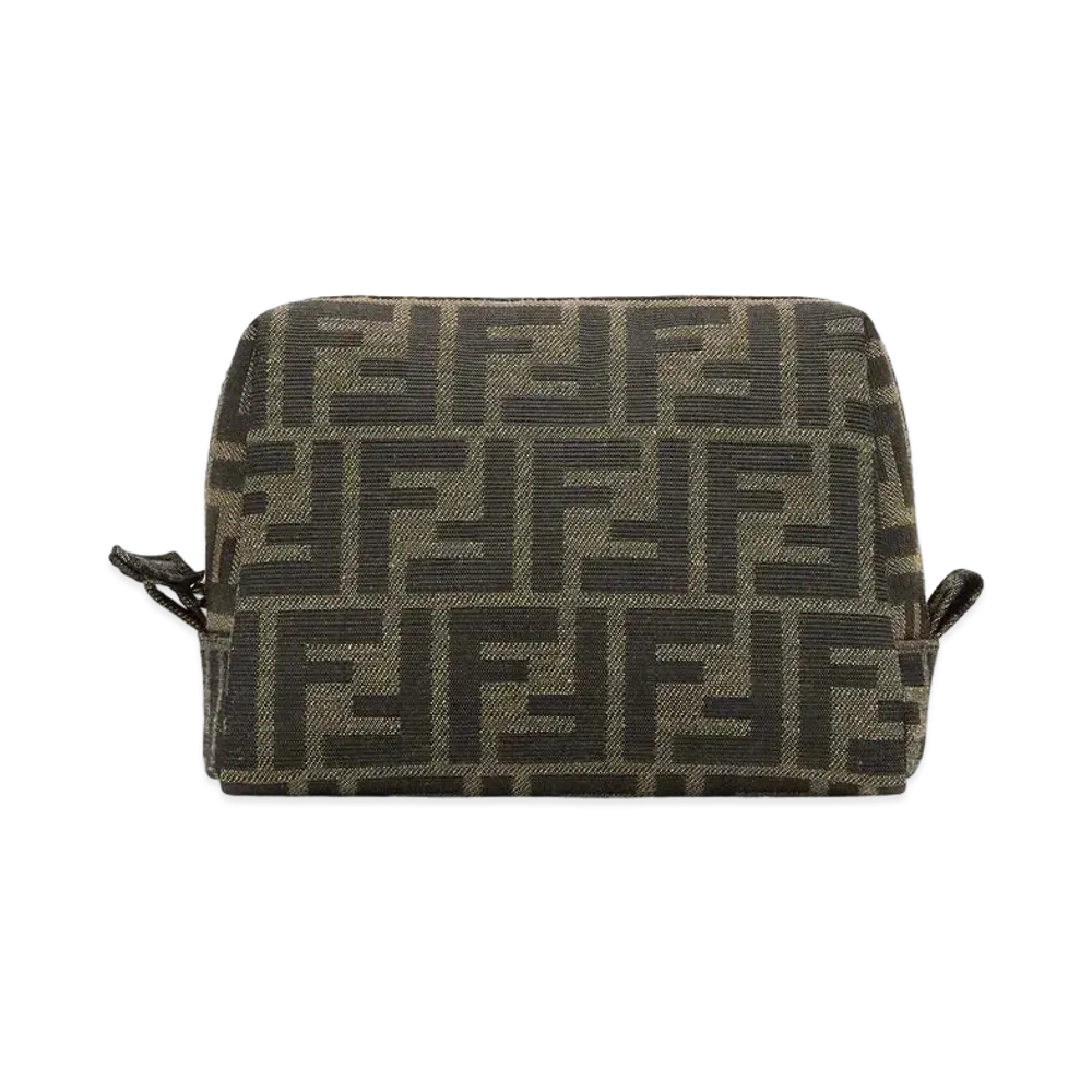 FENDI Beauty Pouch Small Fabric Pouch "Brown"