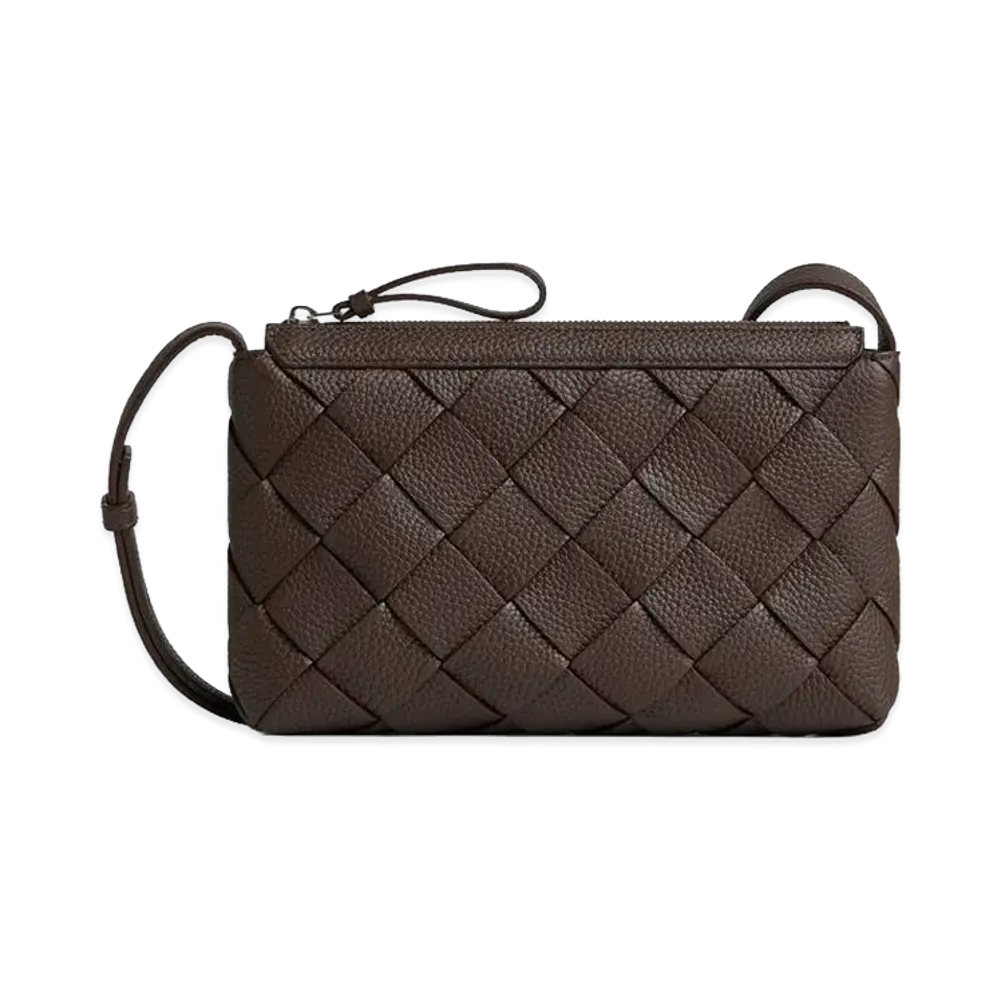 Bottega Veneta Diago Zipped Messenger "Old Wood"