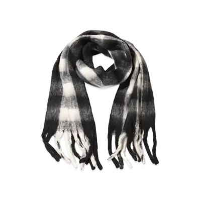 atmos pink Check Scarf "Black"