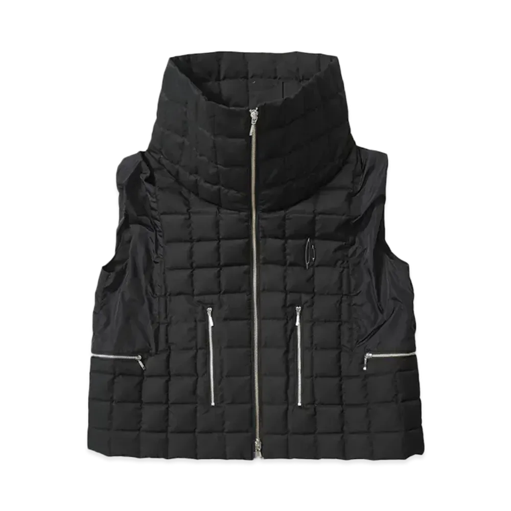 IZZY DU GRID VEST BODY COLLAR "BLACK"
