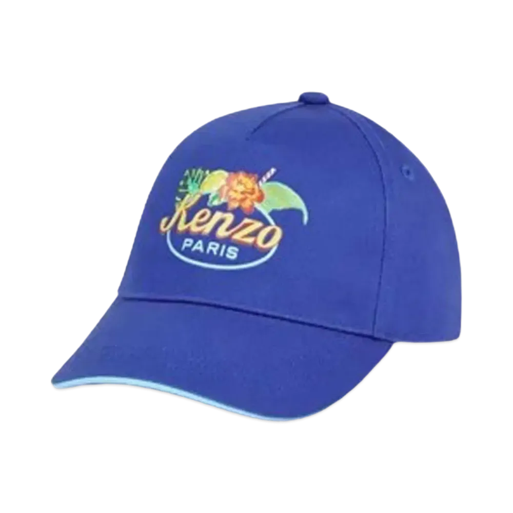 KENZO Cotton Cap "Electric Blue"