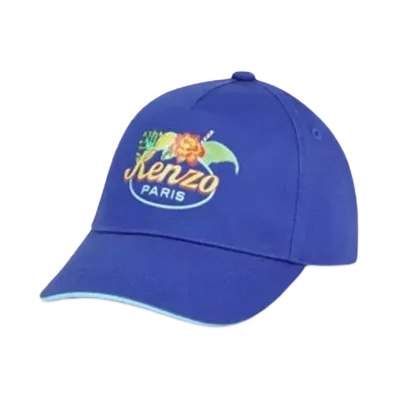 KENZO Cotton Cap "Electric Blue"