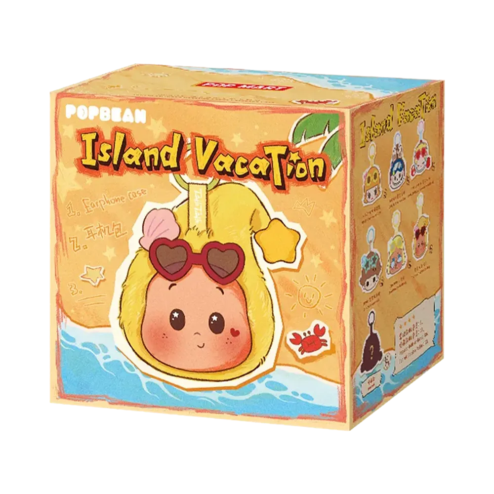 POP MART POP BEAN Island Vacation Series Earphone Case [Piece]