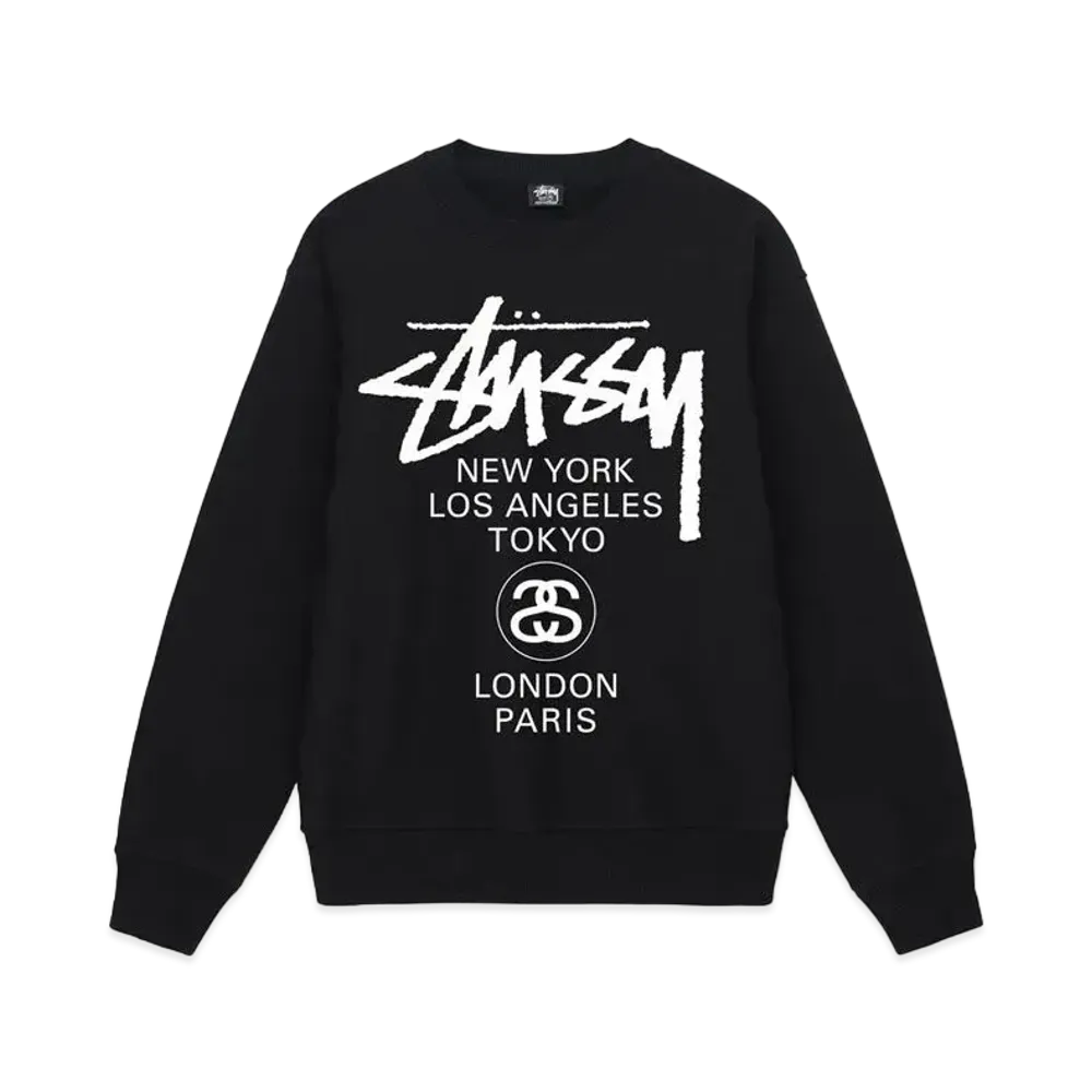 Stussy World Tour Crew "Black"