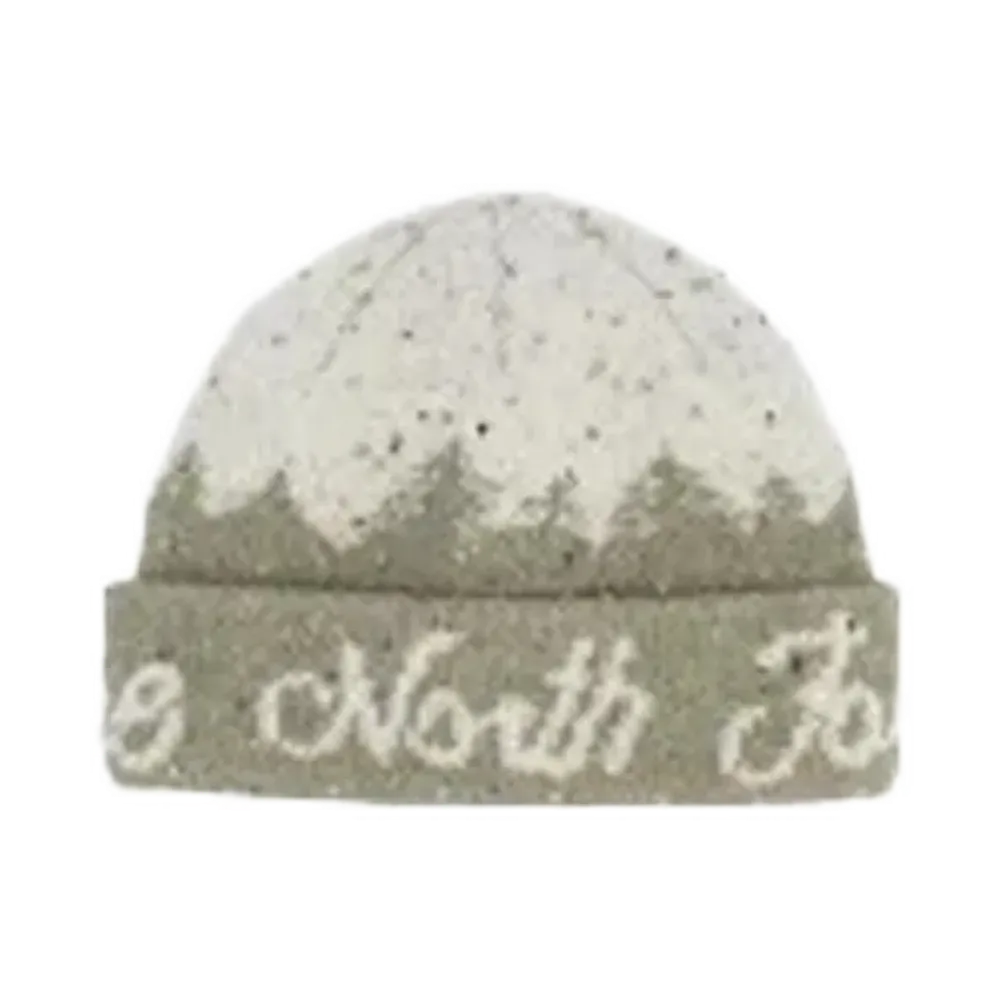 The North Face Cabin Mountainscape Beanie "Clay Grey / White Dune"
