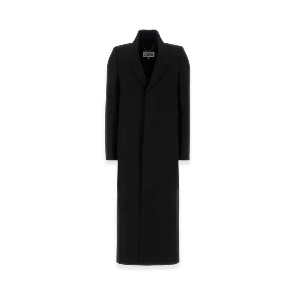 MM6 Maison Margiela Structured Wool Coat "Black"