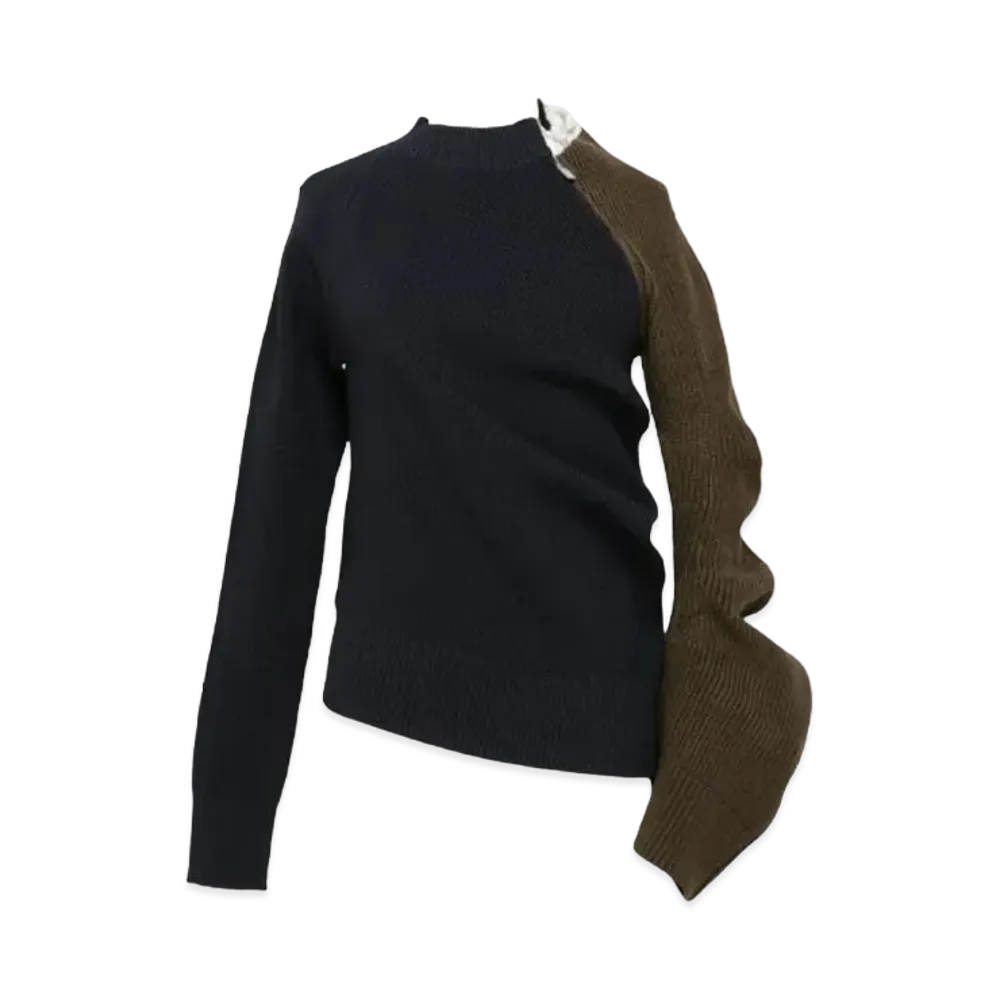 sacai Knit Sweater "Navy/Khaki"