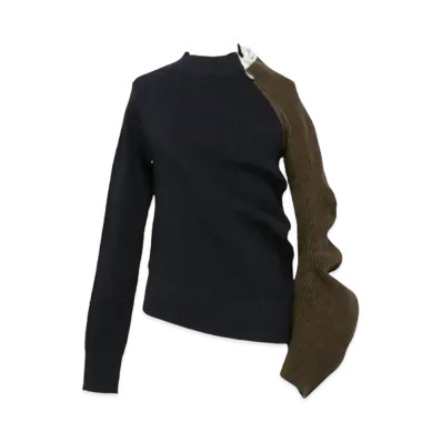 sacai Knit Sweater "Navy/Khaki"