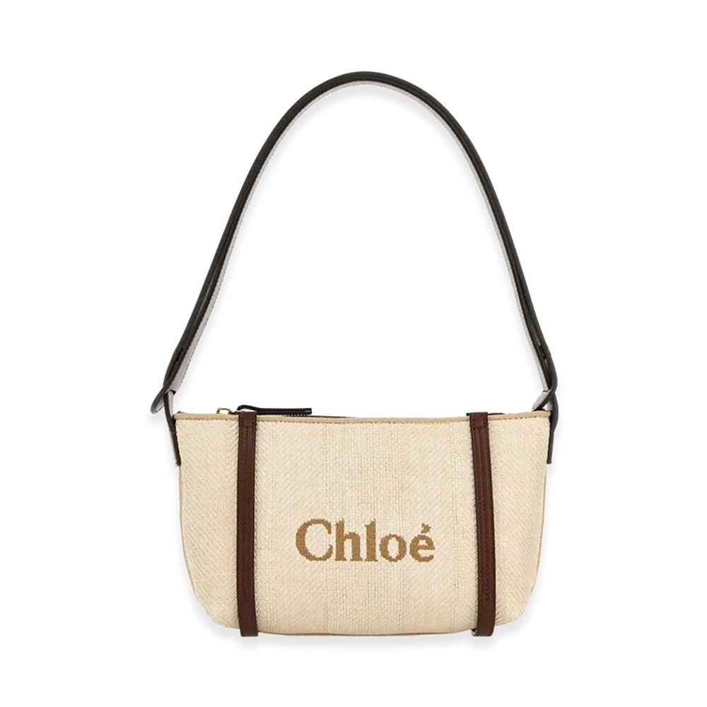 Chloe Women's Canvas Carry Shoulder Bag "Beige"