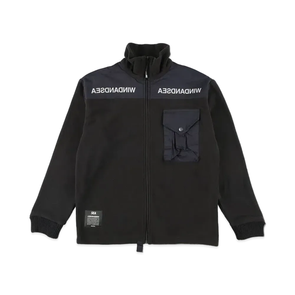 WIND AND SEA A32(INVERT) REFLECTION IECS FLEECE "Black"