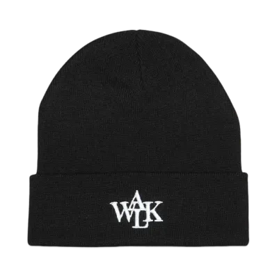Walk In Paris Black signature beanie "NOIR"