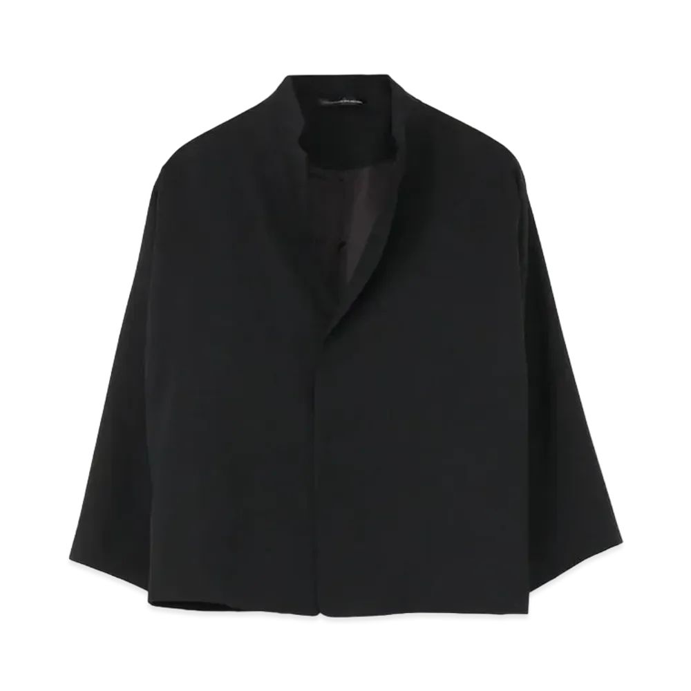 Yohji Yamamoto Y's WOOL GABARDINE DESIGN SLEEVE JACKET "Black"