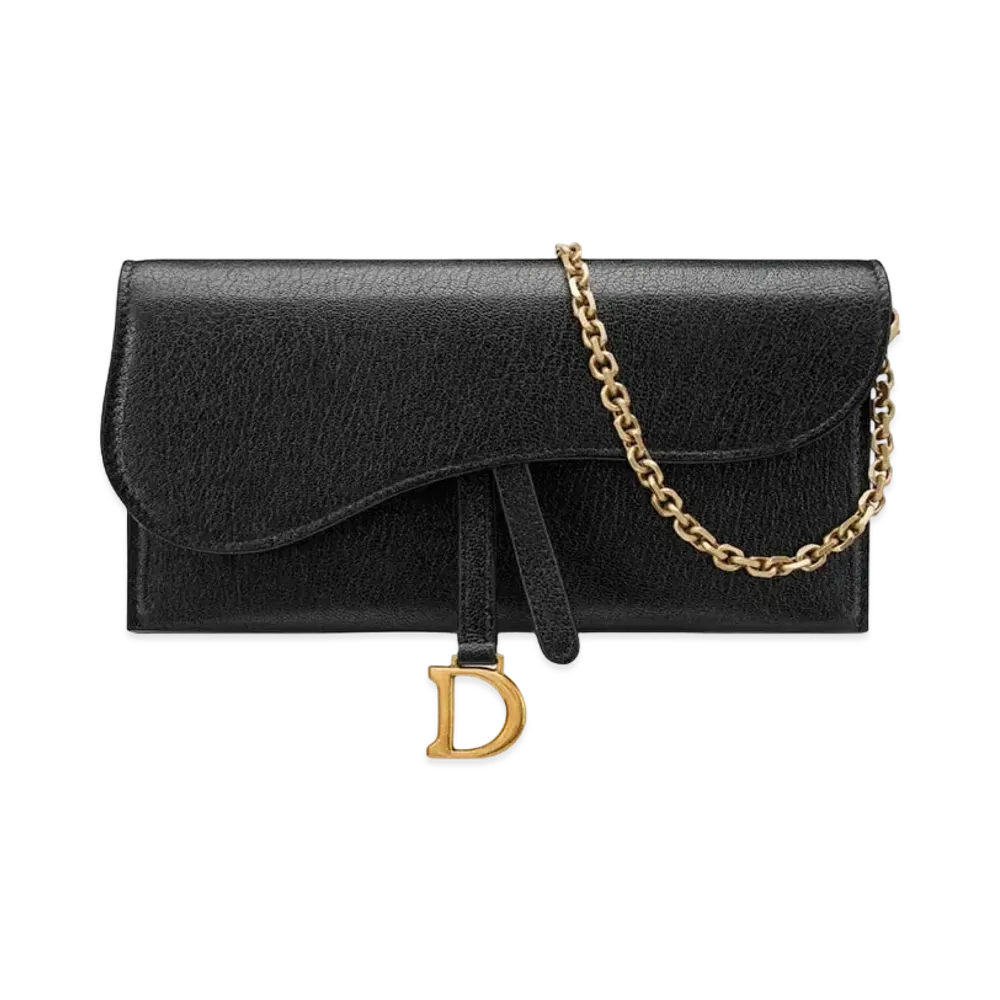 Dior Saddle Wallet "Black"