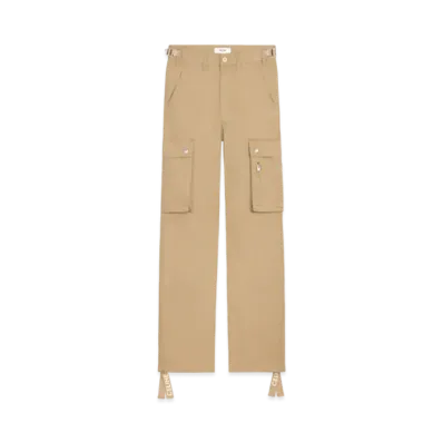 CELINE Cargo Pants In Cotton Linen "Beige"