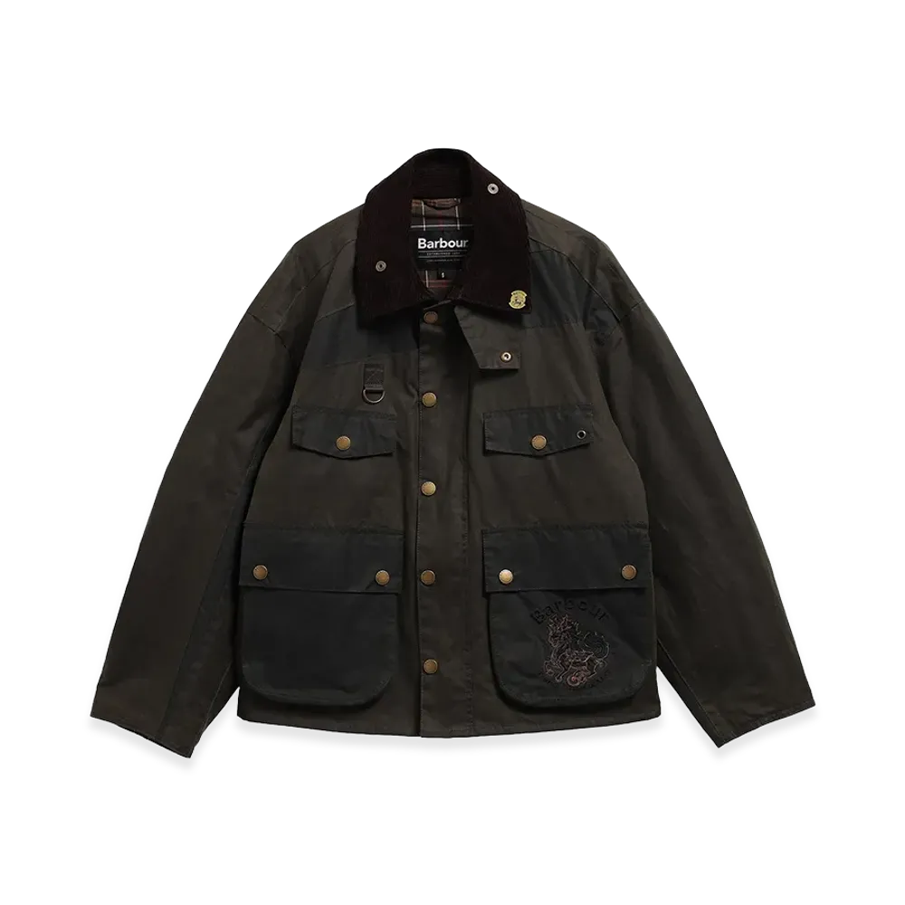 Barbour x Feng Chen Wang Porter Waxed Jacket "Archive Olive"