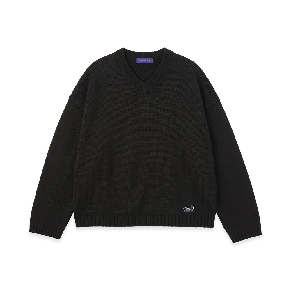 FEELS. Clubhouse Knit "Black"