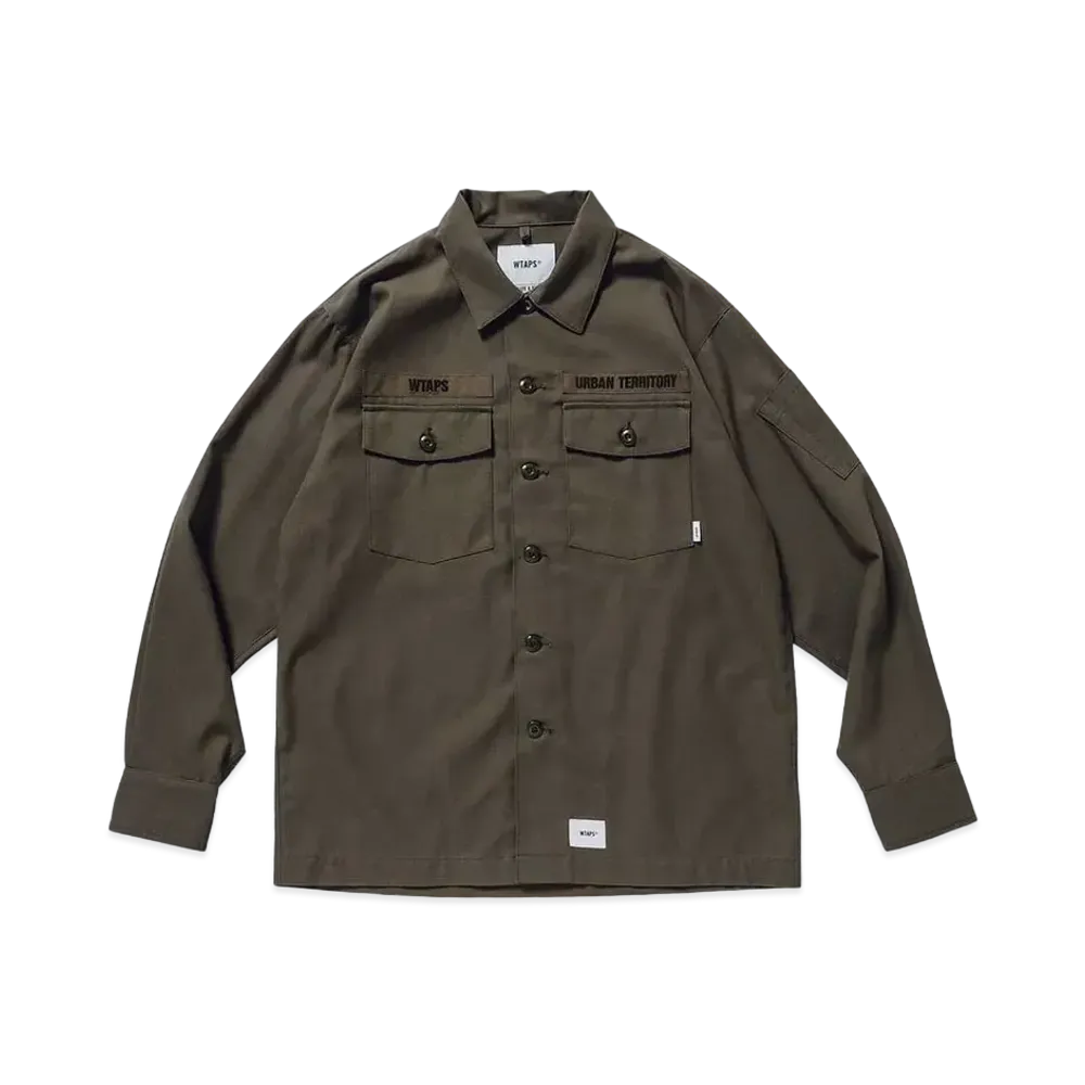 WTAPS Buds LS Cotton Twill "Olive"