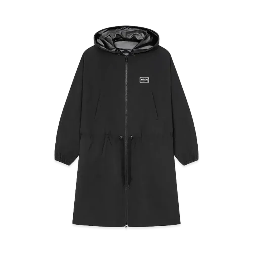 KENZO 'PARIS' Long Two-Tone Wind Breaker "Black"