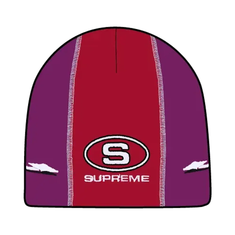 Supreme Racing Panel Beanie "Purple"