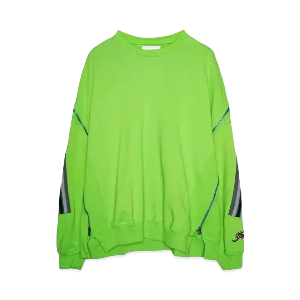 FACETASM ZIPPER RIB SWEAT "GREEN"