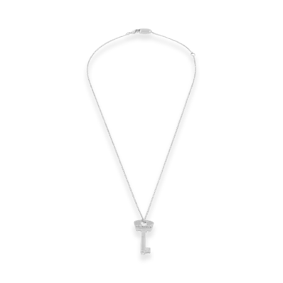 BALENCIAGA Amour Key Necklace "Silver"