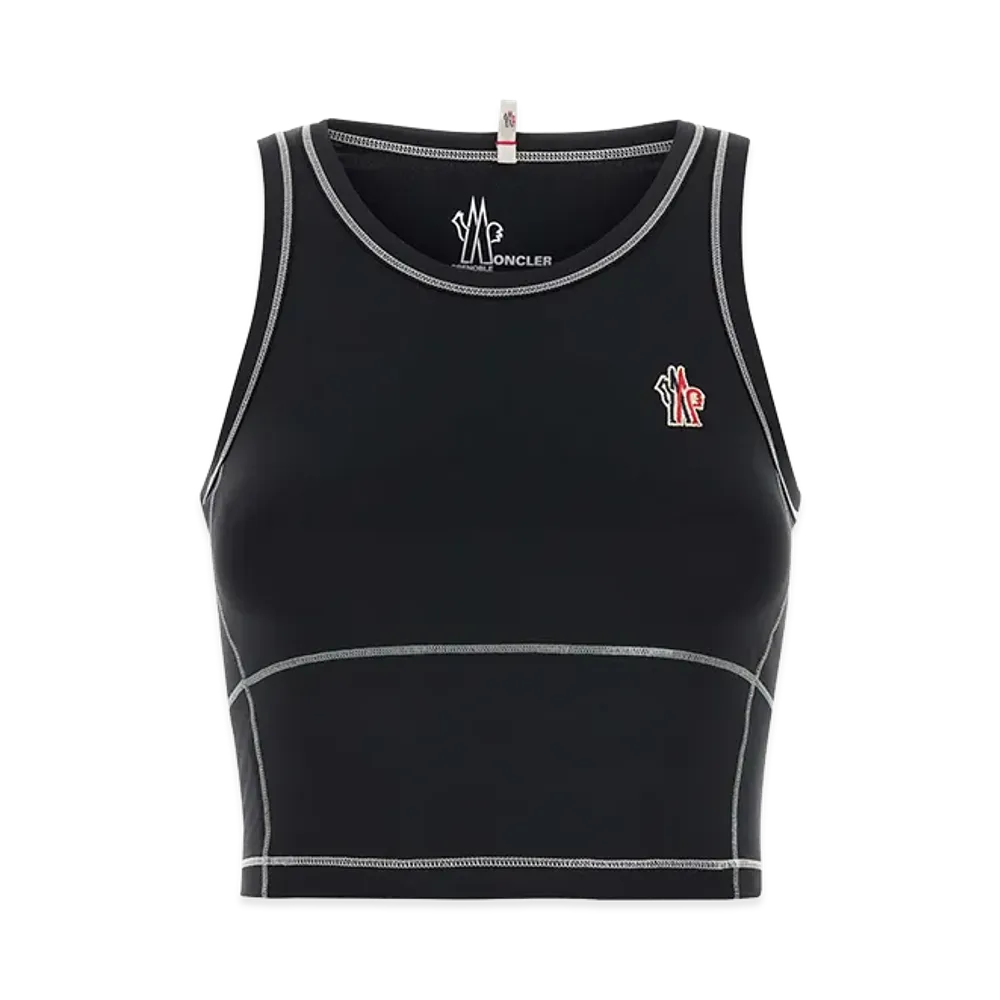 MONCLER Women's Stretch Nylon Top "Black"
