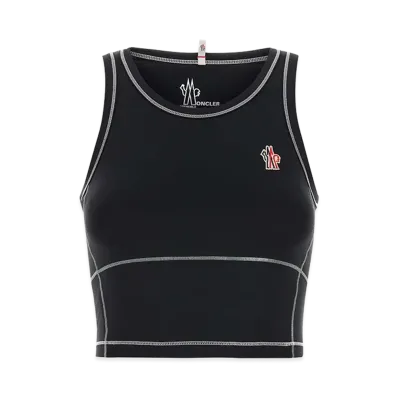 MONCLER Women's Stretch Nylon Top "Black"