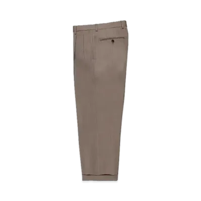 WACKO MARIA x Ermenegildo Zegna Pleated Trousers (Two Tuck) "Beige"