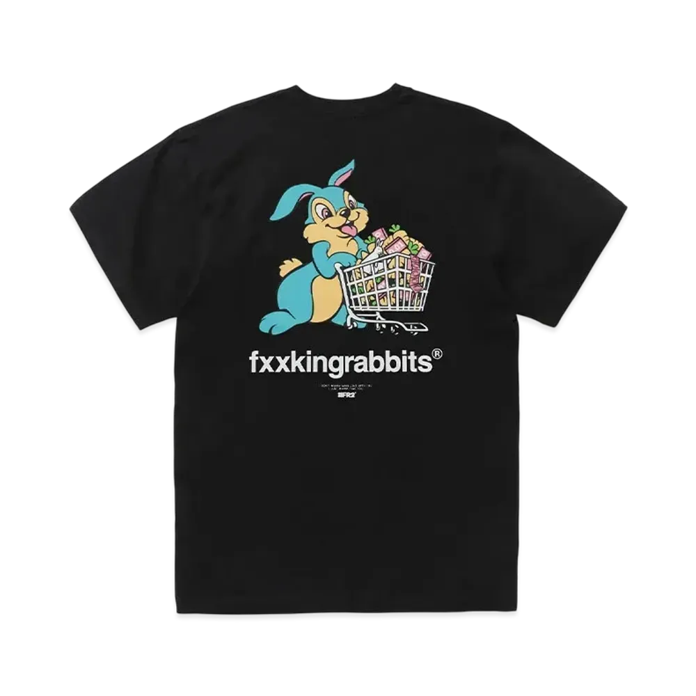 FR2 Rabbit With Shopping Cart T-Shirt "Black"