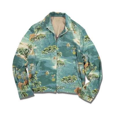 KAPITAL KAMEHAMEHALAYON DRIZLER JACKET "Emerald"