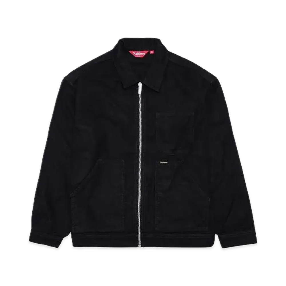 Supreme Moleskin Work Jacket "Black"
