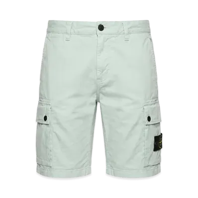 Stone Island Logo Stretch Cargo Shorts "Saxe"